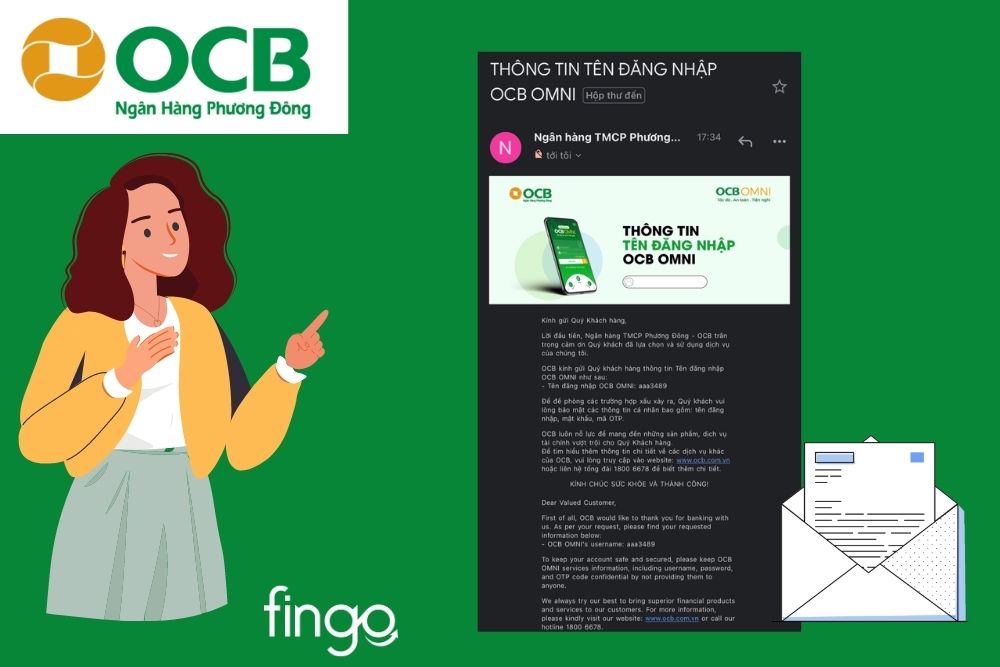 Kiểm tra email để lấy lại tên đăng nhập