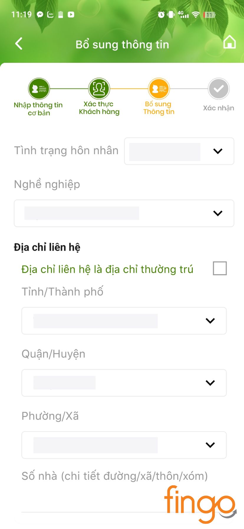 Bước 12: Bạn sẽ điền thêm một số thông tin bổ sung để đầy đủ thông tin hơn.