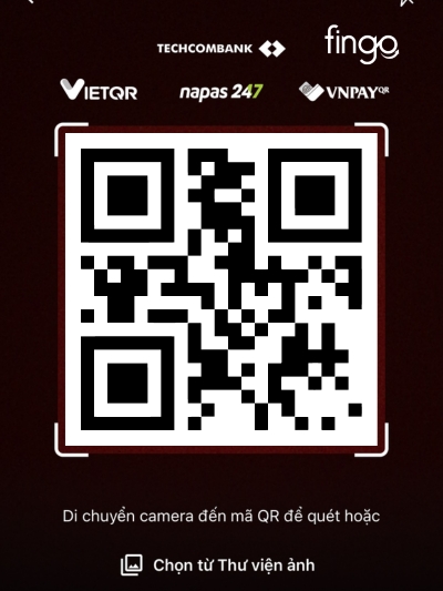 Quét mã QR để thanh toán 