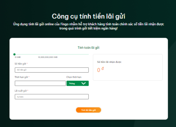 Công cụ tính lãi suất gửi tiết kiệm MBBank