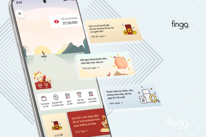 Dịch vụ Techcombank Mobile giao dịch trực tuyến 