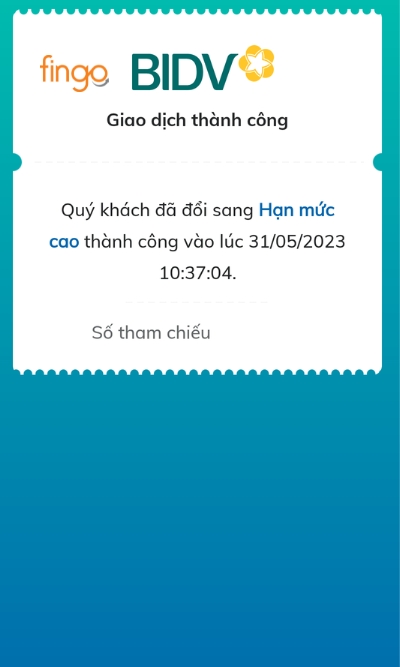 Màn hình sẽ hiển thị thông báo