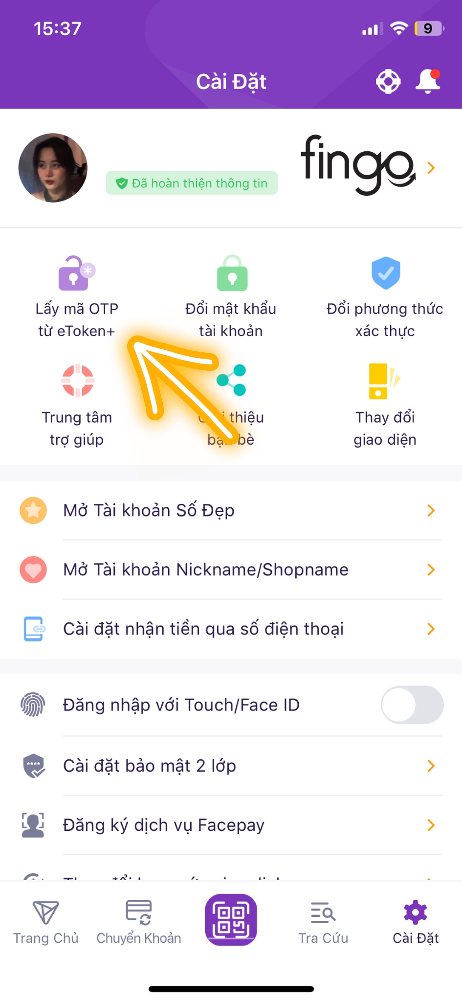 eToken TPBank bước 10