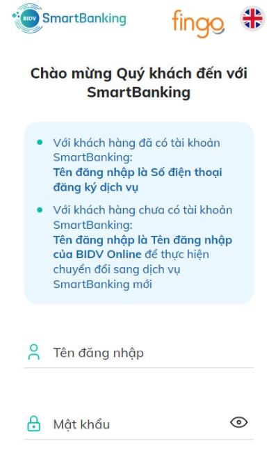 Đăng nhập tài khoản