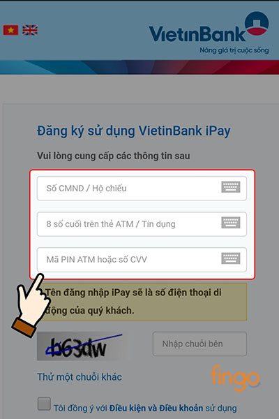 Cung cấp các thông tin cá nhân