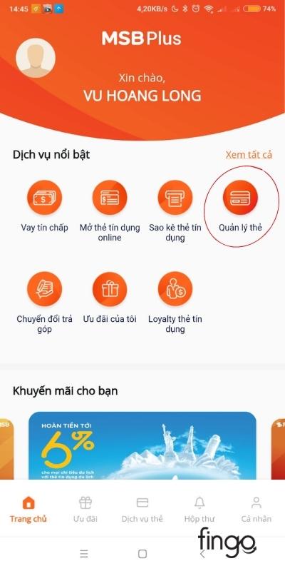 Hướng dẫn mở thẻ MSB online