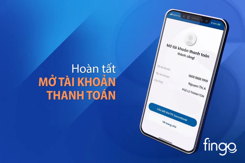 Hoàn tất mở tài khoản