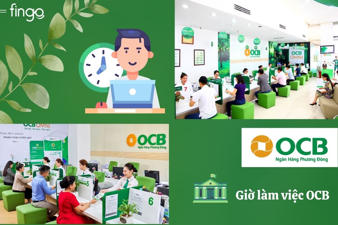 Giờ làm việc của ngân hàng OCB.