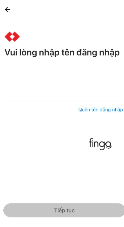 Nhập tên đăng nhập, nhấn tiếp tục và nhập mật khẩu để hoàn tất đăng nhập