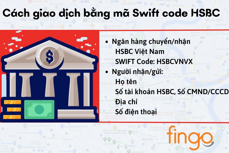 Cách giao dịch bằng mã Swift code HSBC