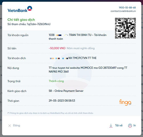 Bạn đã có thể kiểm tra lịch sử giao dịch Vietinbank iPay nhanh chóng trên website