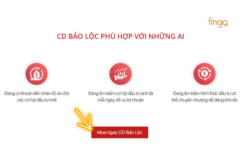 Nhấn chọn mục Mua ngay CD Bảo Lộc