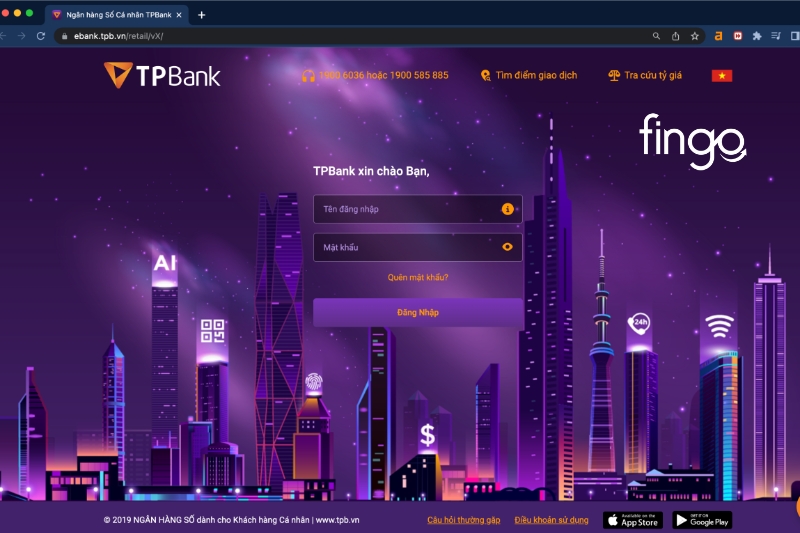 Đăng ký Internet Banking TPBank
