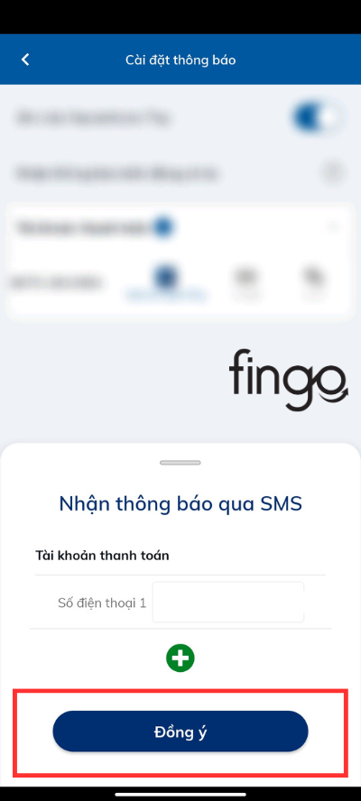 Xác nhận đăng ký dịch vụ SMS Banking Sacombank
