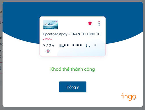 Hệ thống khóa thẻ thành công