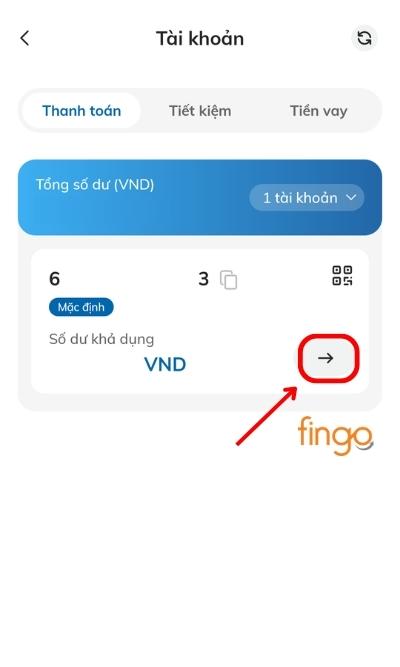 Chọn dấu mũi tên để tiếp tục.