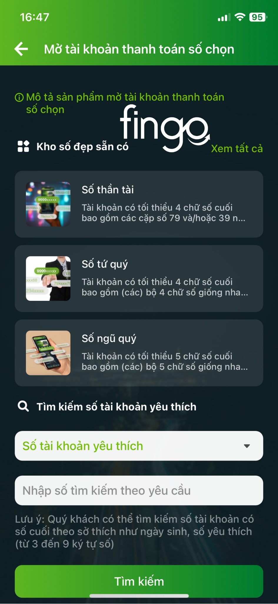 Số tài khoản Vietcombank đẹp