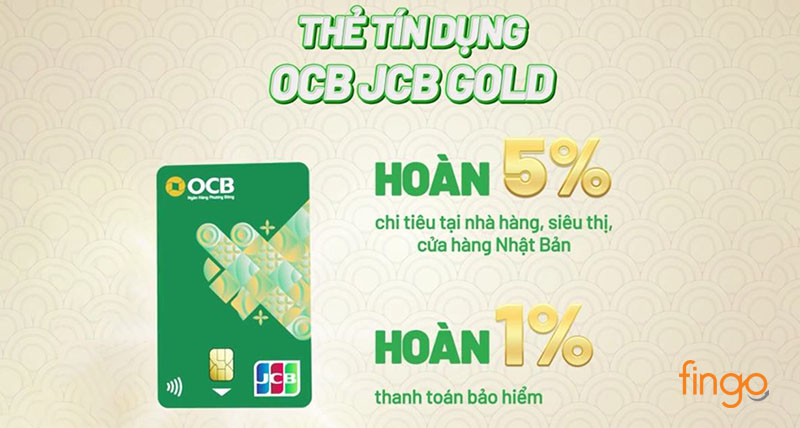 Thẻ OCB JCB Gold có nhiều ưu đãi cho chủ thẻ