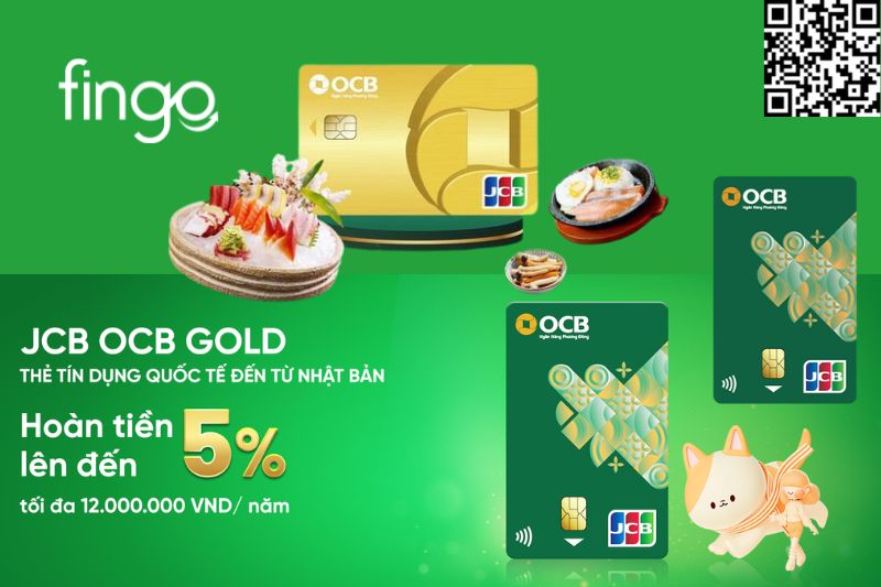 Thẻ tín dụng quốc tế OCB JCB Gold.