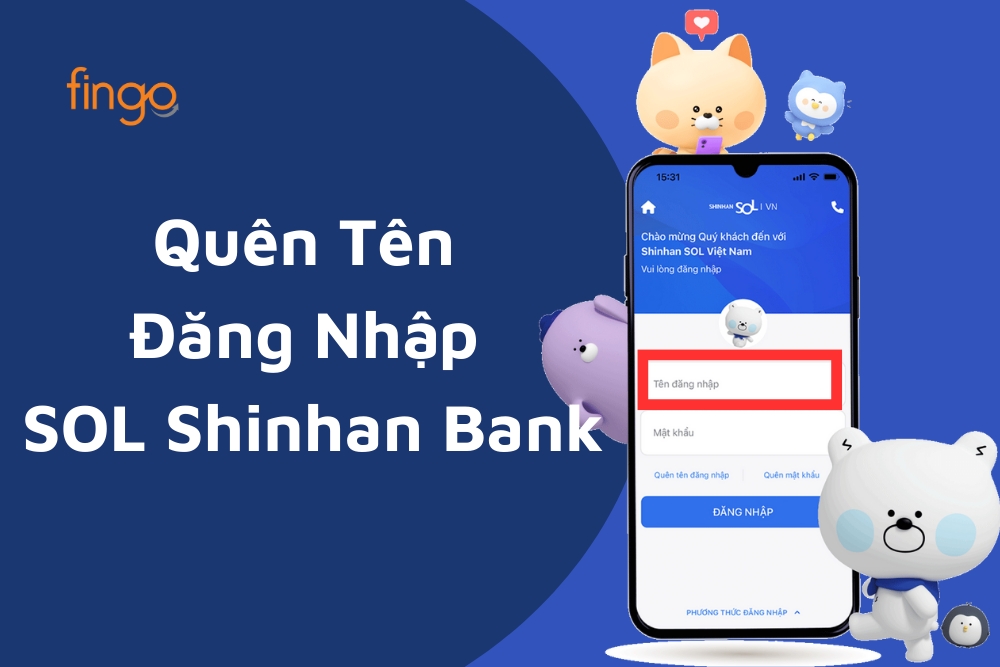 Quên tên đăng nhập SOL Shinhan Bank
