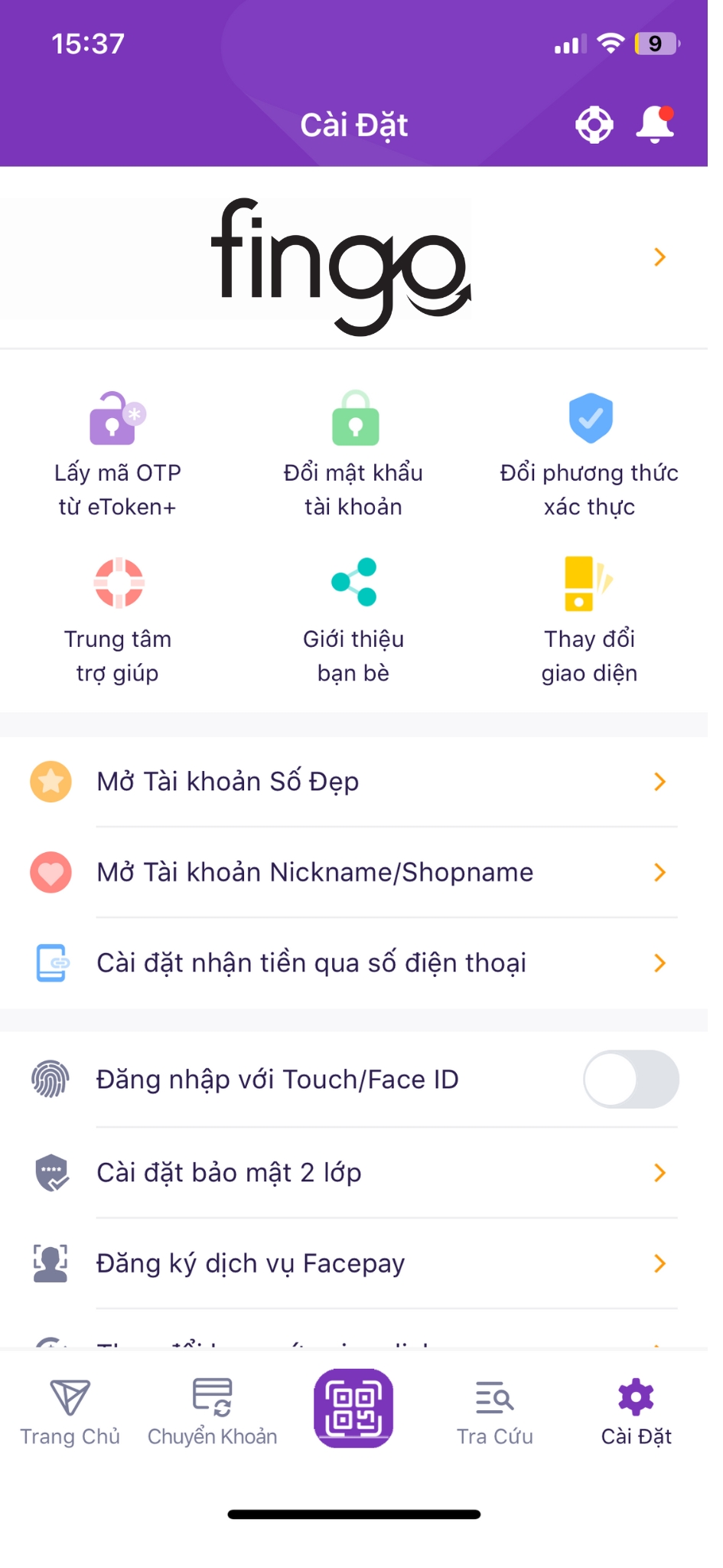Mở tài khoản số đẹp TPBank bước 2