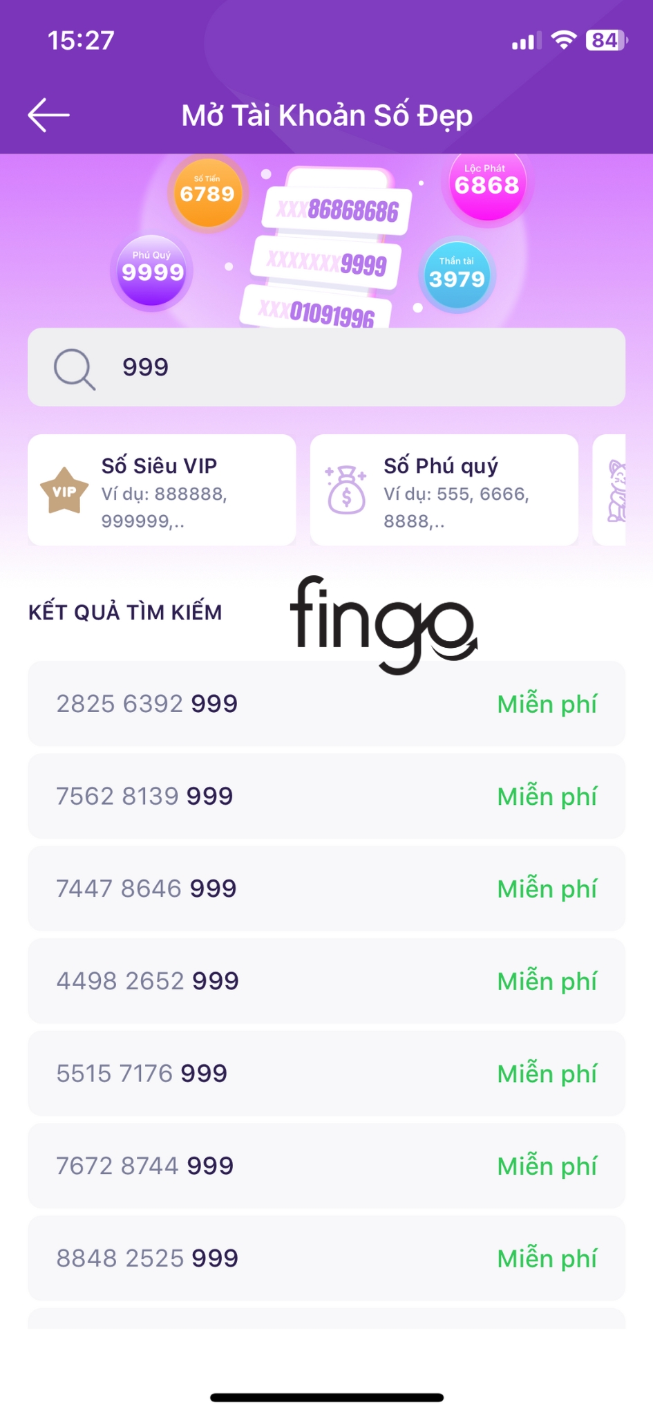 Mở tài khoản số đẹp TPBank bước 5