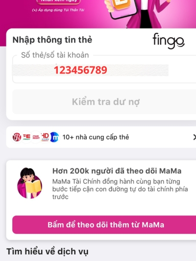 Nhập thông tin số thẻ và tiến hành thanh toán
