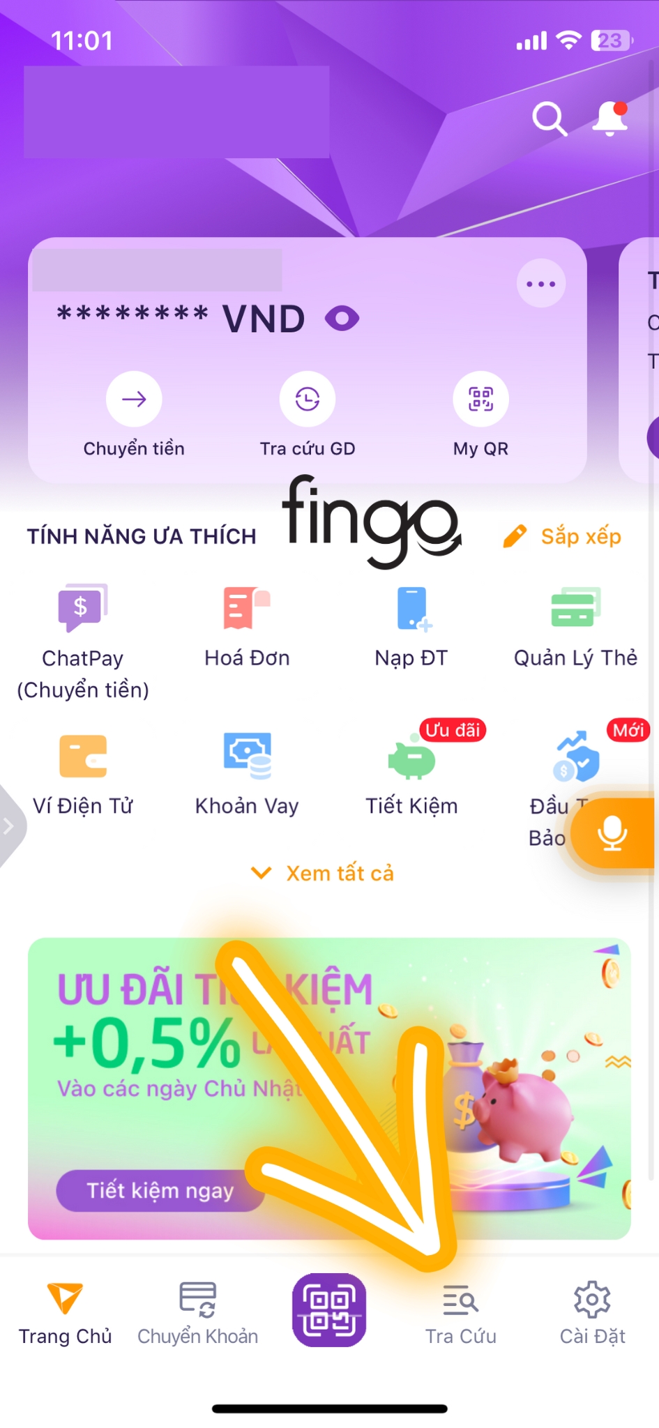 Tra cứu chi nhánh ngân hàng TPBank bước 1