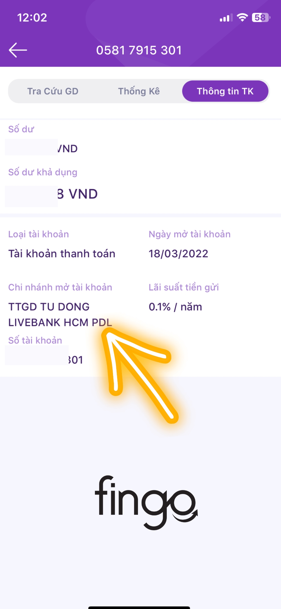Tra cứu chi nhánh ngân hàng TPBank bước 5