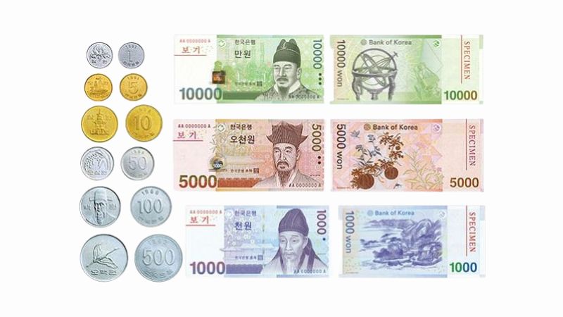 Won cũng có nhiều mệnh giá