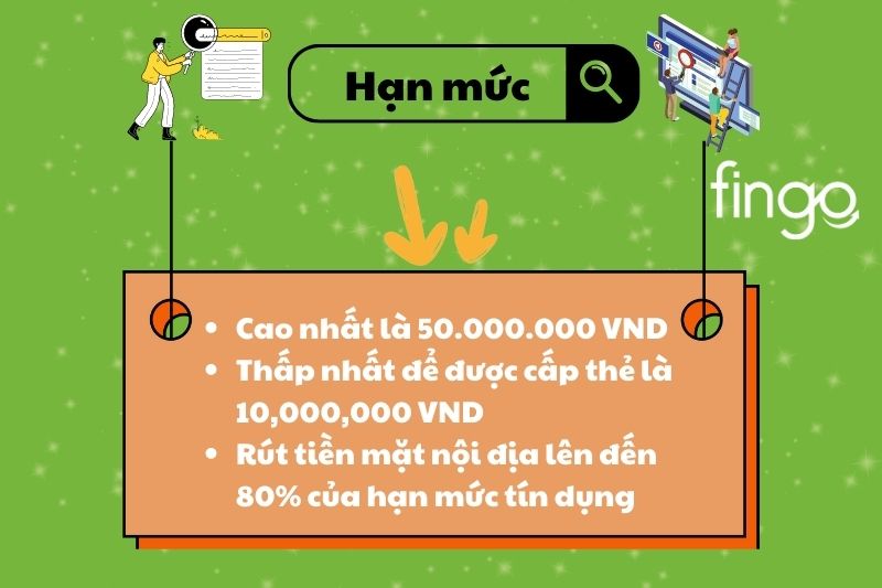 Hạn mức đặc biệt của thẻ tín dụng quốc tế OCB JCB Gold.