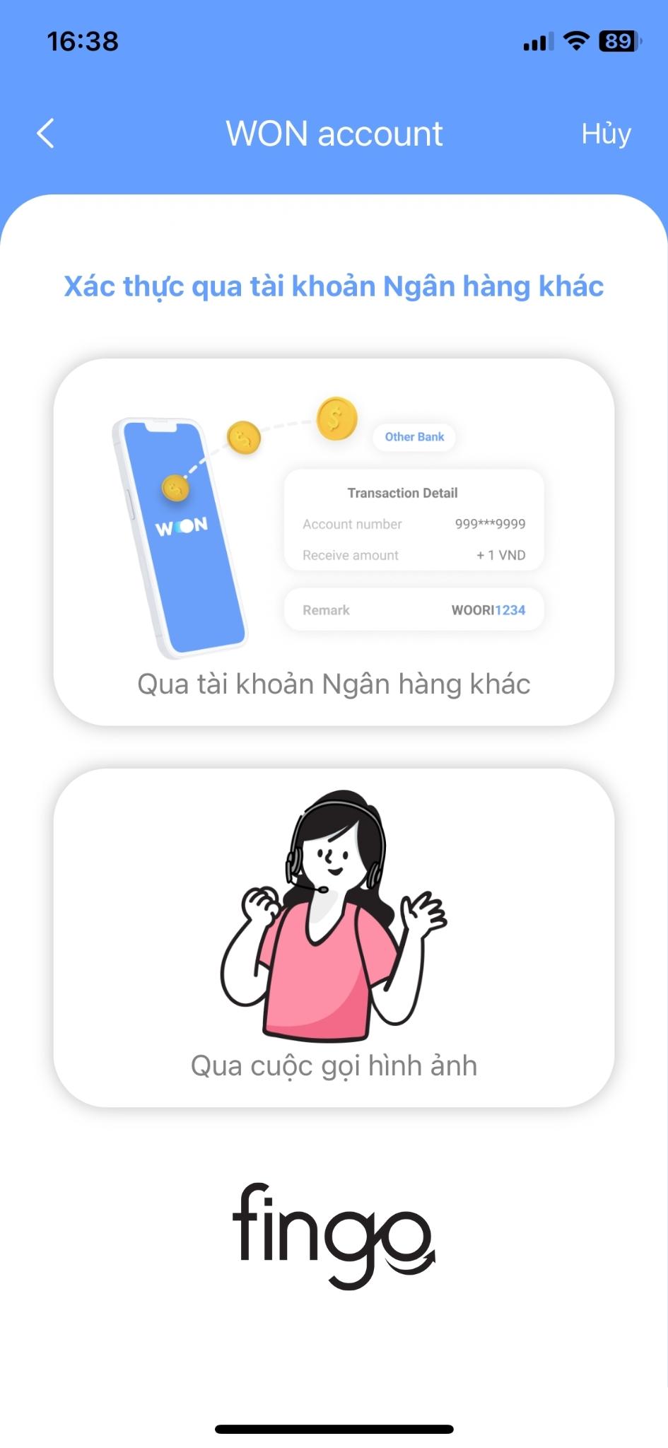 Cách mở tài khoản Woori Bank bước 10