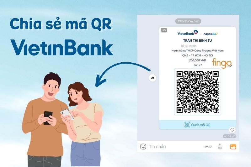 Chia sẻ mã QR đến bạn bè, người thân