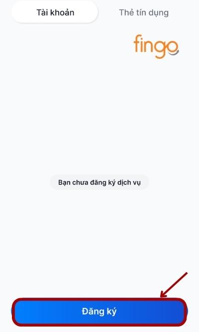 Tại màn hình, chọn mục "Đăng ký".