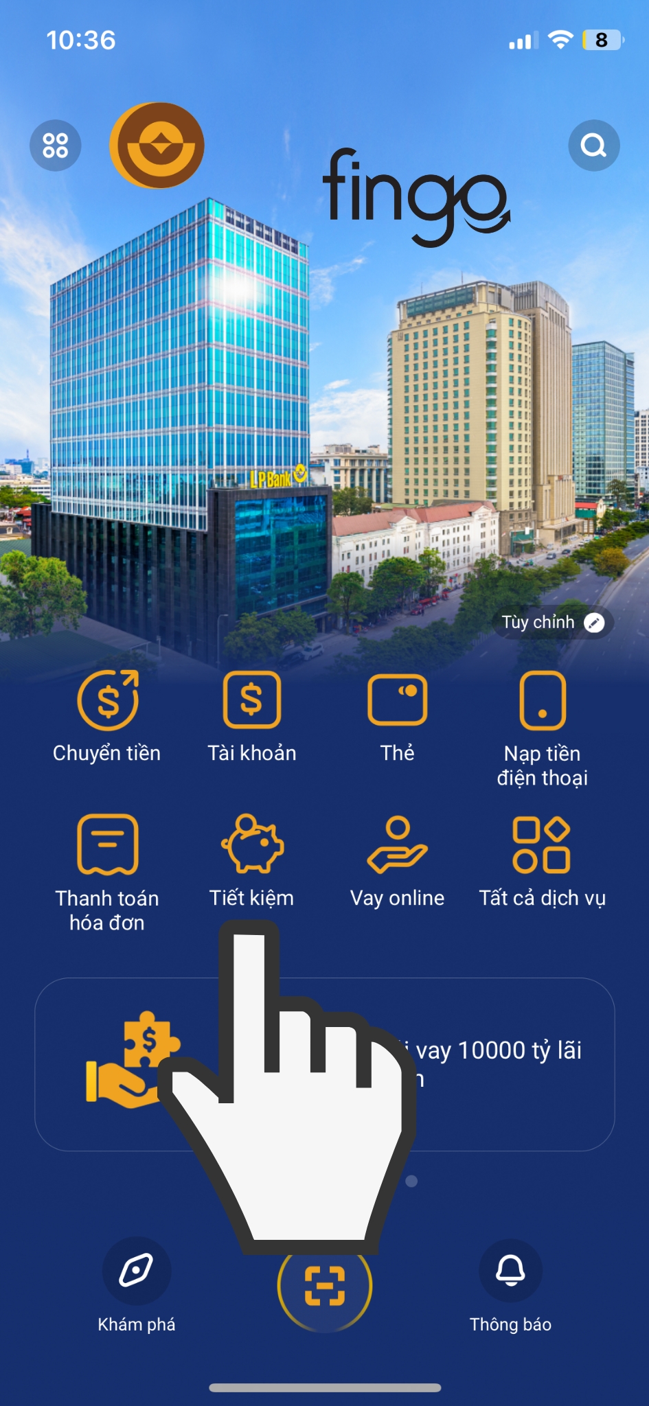 gửi tiết kiệm online LPBank