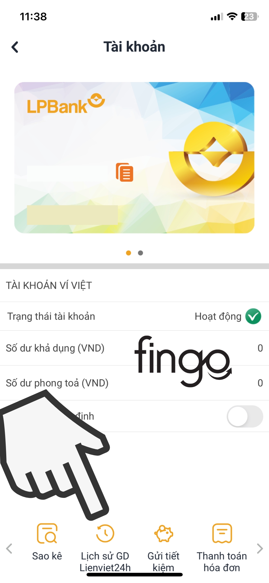 kiểm tra lịch sử giao dịch LienVietPostBank