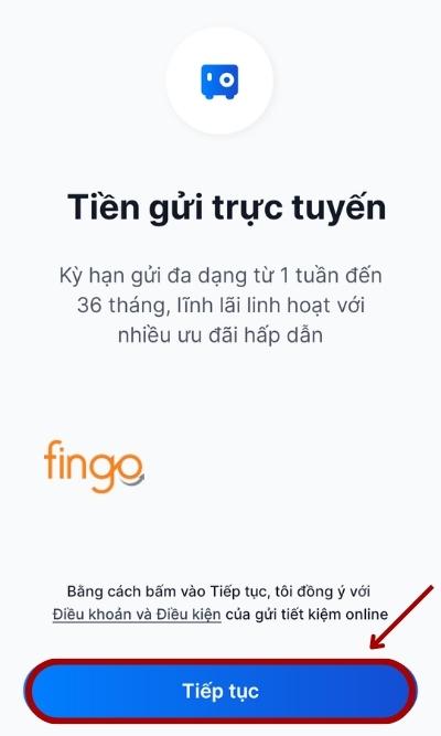 Chọn "Tiếp tục"