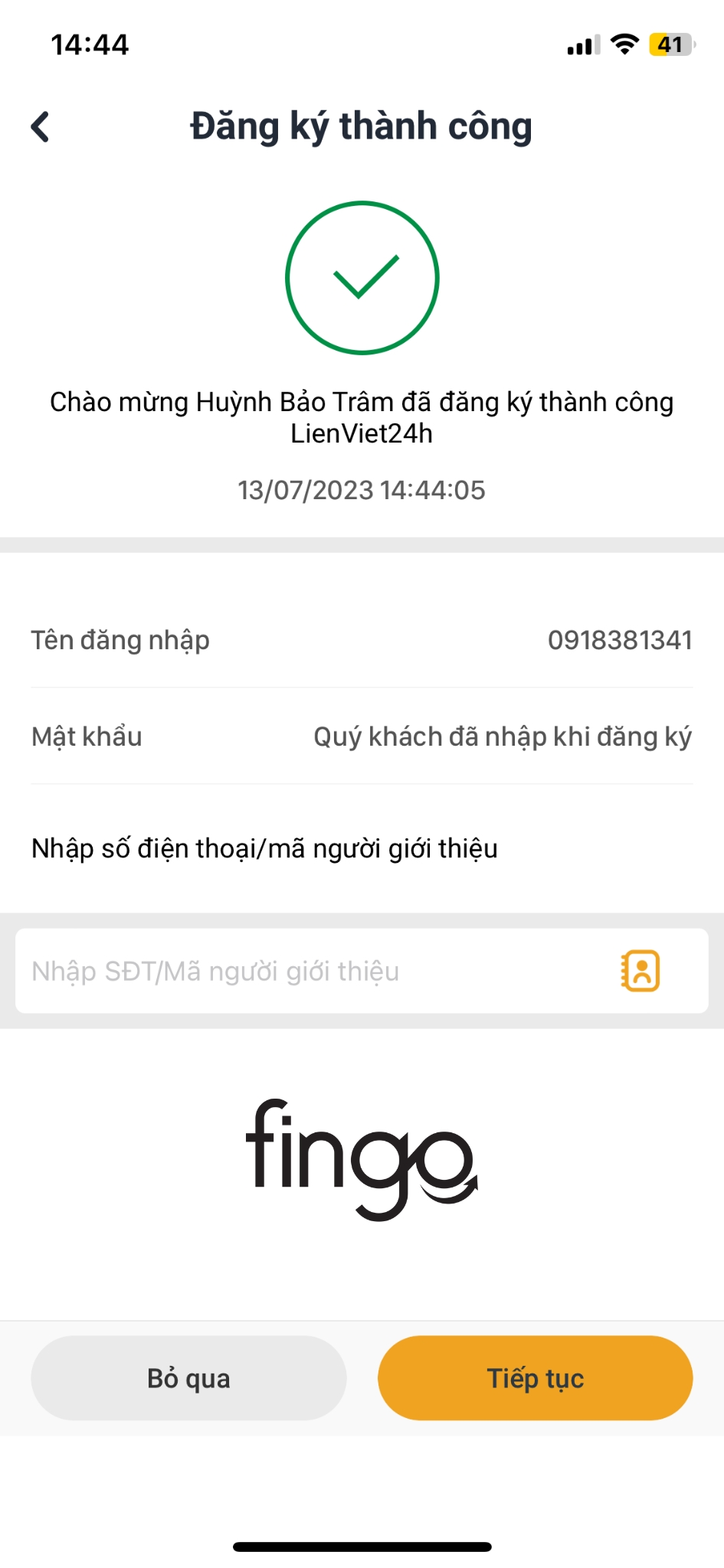 Mở tài khoản Lienvietpostbank online