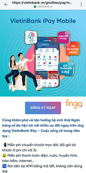 Mã giới thiệu Vietinbank được sử dụng để tham gia chương trình giới thiệu bạn mới nhận tiền