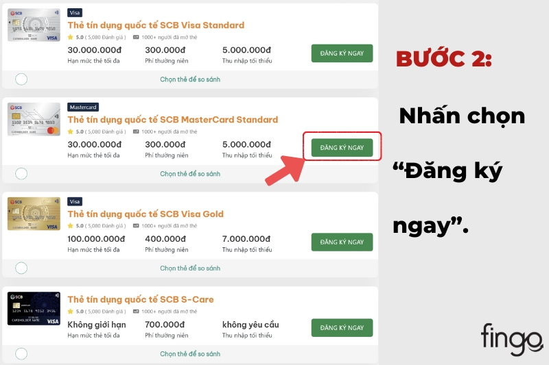 Nhấn chọn “Đăng ký ngay”.