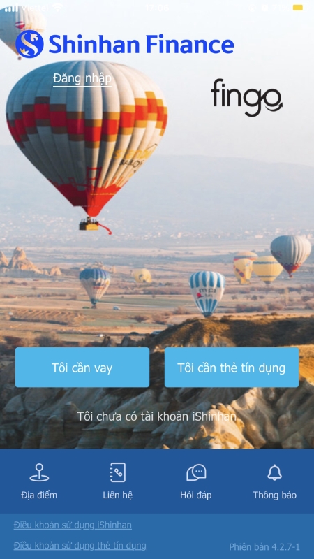 Thanh toán khoản vay Shinhan trên iShinhan