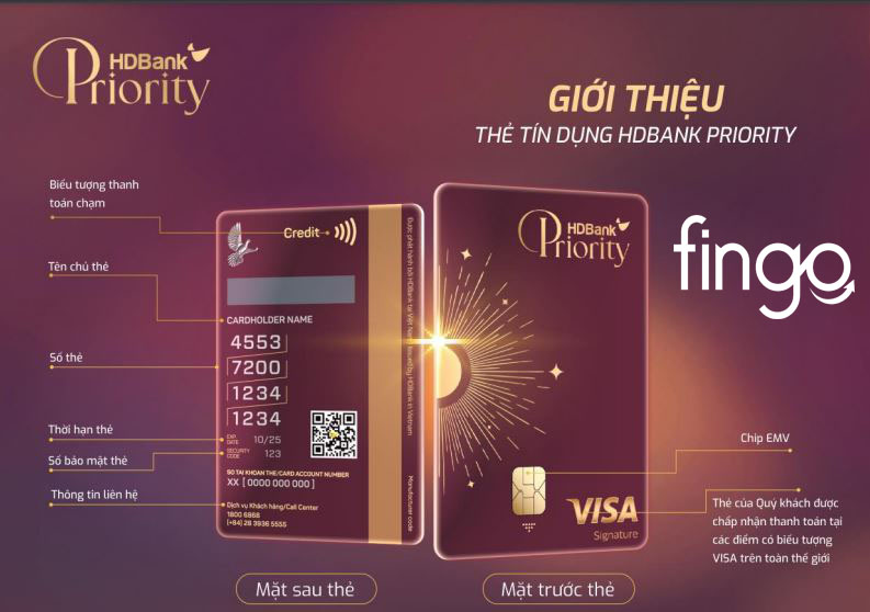 Thẻ HDBank Priority là một sản phẩm thẻ cao cấp