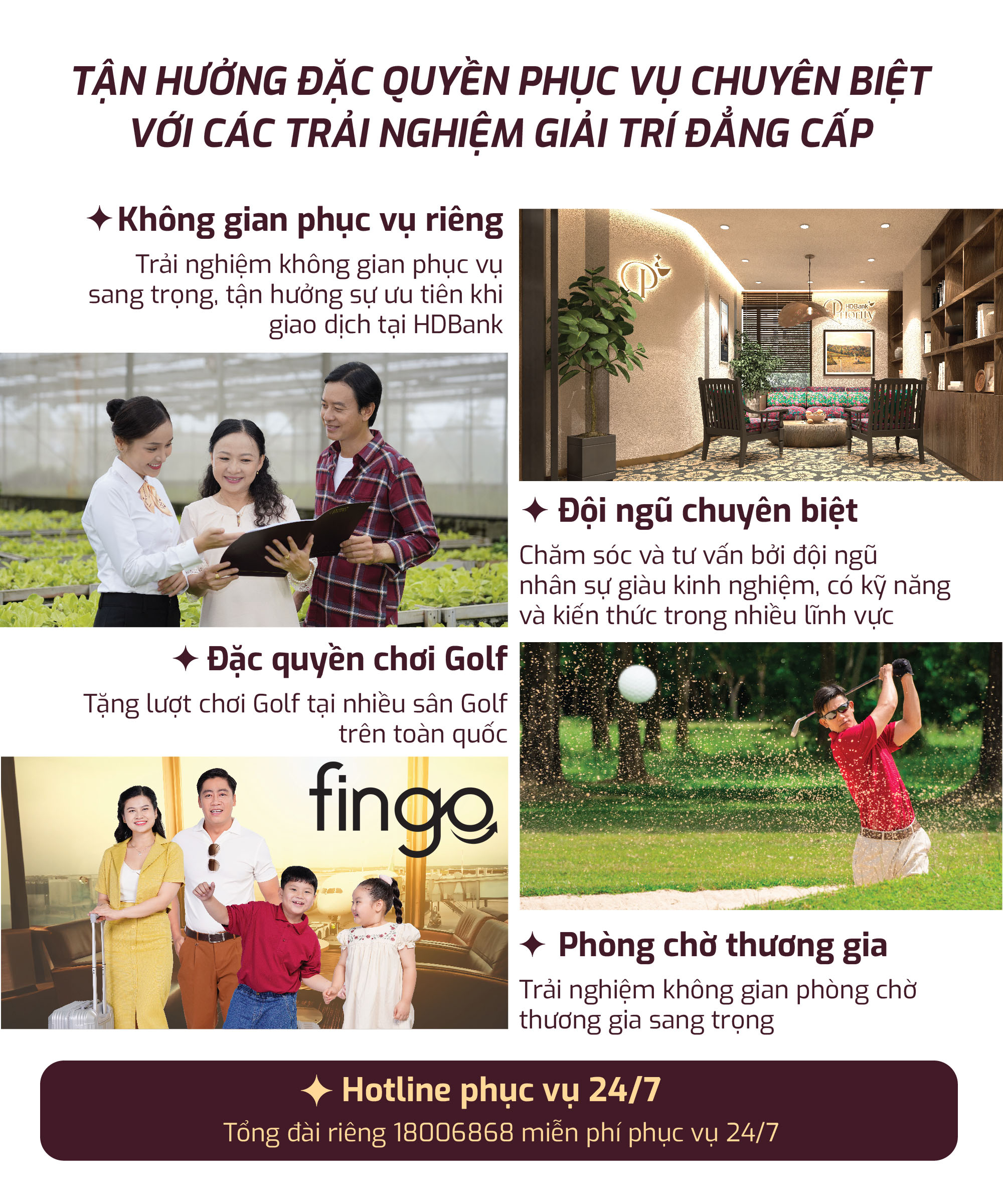 Những quyền lợi của thẻ tín dụng HDBank Priority