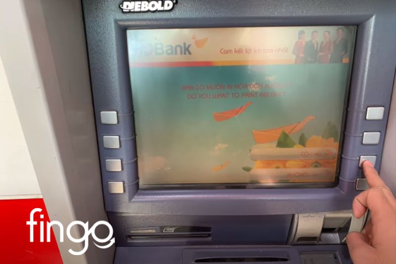 Nếu bạn có nhu cầu muốn in hóa đơn thì hãy bấm có hoặc ngược lại.