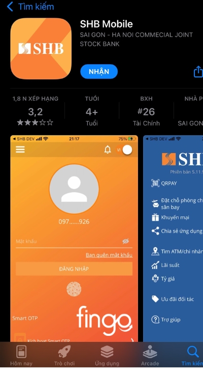 Tải SHB Mobile về máy