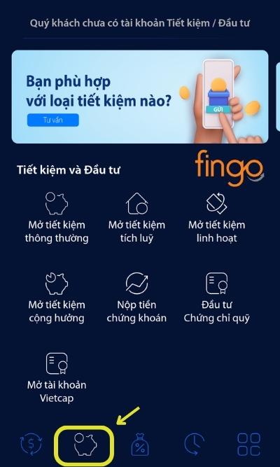 Chọn sản phẩm gửi tiết kiệm mà bạn muốn