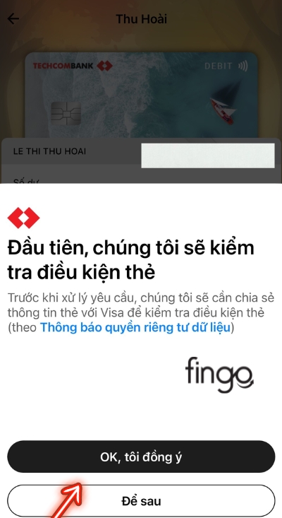 Nhấn chọn mục "Ok tôi đồng ý"
