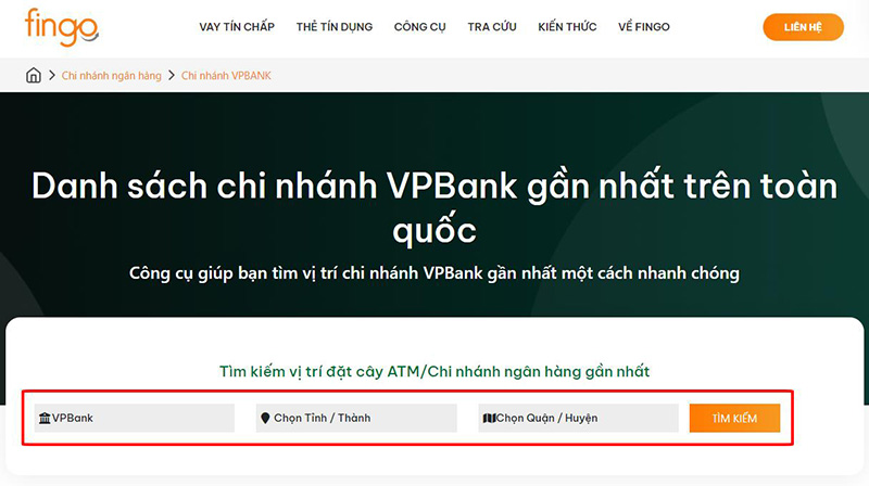 Chọn tỉnh/thành và quận/huyện