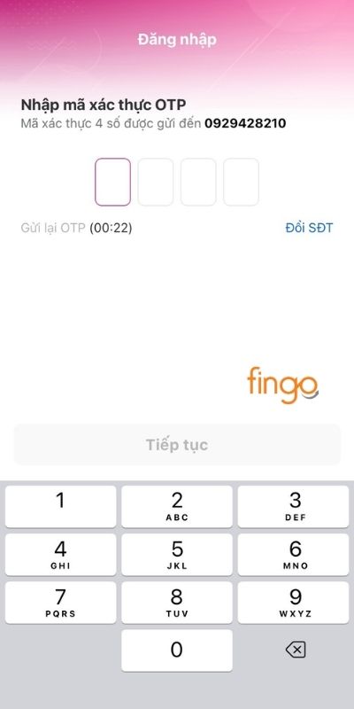 Nhập mã OTP