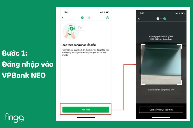 Đăng nhập vào ứng dụng VPBank NEO trên thiết bị mới